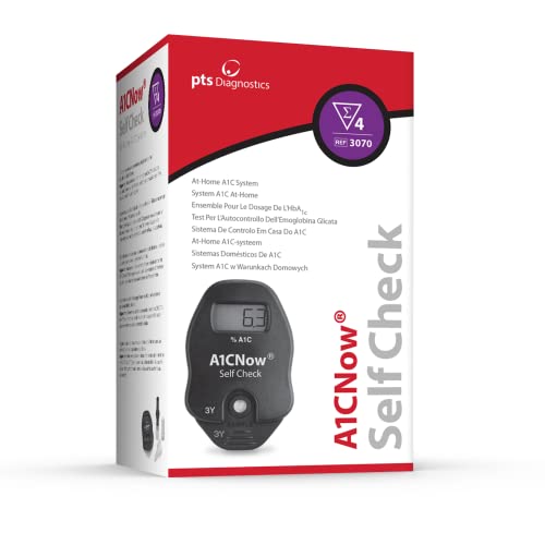 A1CNow SelfCheck - Includes Analyzer and 4 Test Strips by PTS Diagnostics