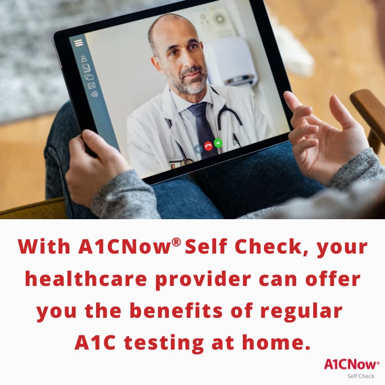 A1CNow SelfCheck - Includes Analyzer and 4 Test Strips by PTS Diagnostics