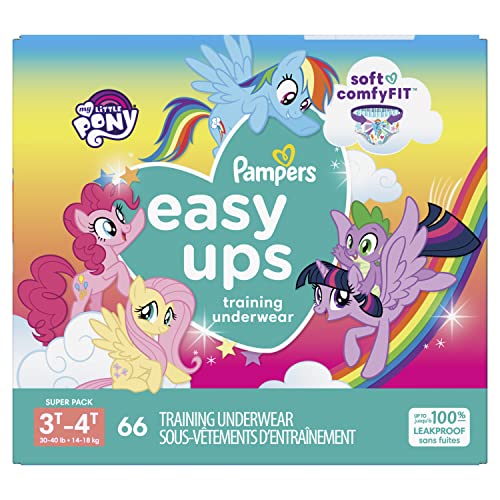 Pampers Easy Ups Training Pants Girls and Boys, Size 5 (3T-4T), 66 Count, Super Pack by Procter & Gamble - Pampers