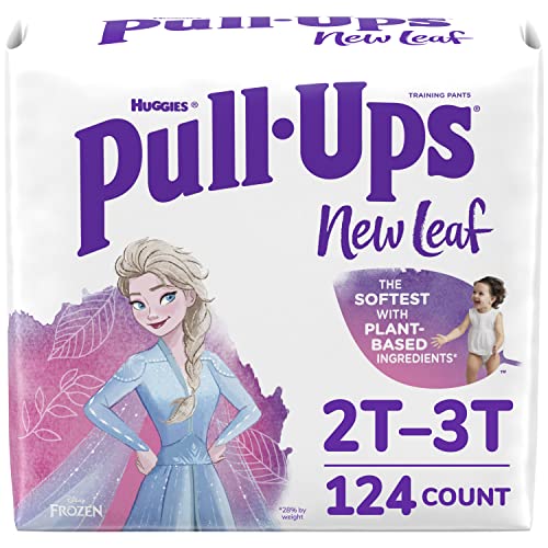 Pull-Ups New Leaf Girls' Potty Training Pants Training Underwear, 2T-3T, 124 Ct from Kimberly-Clark Corp.