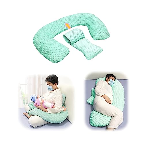 Twin Nursing Pillow Feeding for Breastfeeding Twins Baby and Positioner Pillow for Mom | 6 uses | Bottle Feeding, Reflux, Tummy Time, Back Support and Pregnancy Body Pillows for Sleeping from POWYS