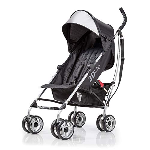 3Dlite Black Convenience Stroller (with Silver Frame) by Summer Infant