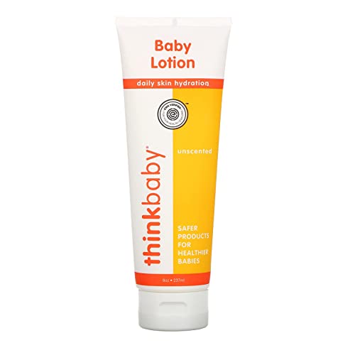 Thinkbaby Baby Lotion For Sensitive Skin | EWG Verified, Soothing Relief, Moisturizing, Nourishing | Fragrance Free, Unscented, For Face & Body - 8oz, 237 ML from THINKBABY