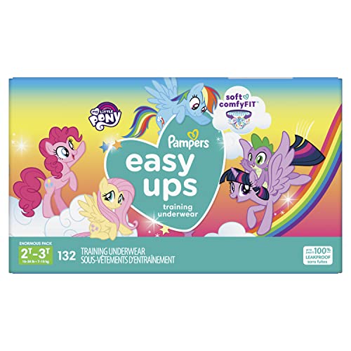 Pampers Easy Ups Training Pants Girls and Boys, 2T-3T (Size 4), 132 Count, Enormous Pack by Procter & Gamble