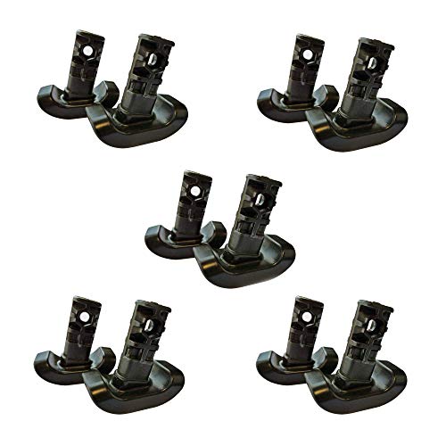 Stander Replacement Ski Glides, Compatible with The EZ Fold-N-Go Walker and The Able Life Space Saver Walker, Black, 5-Pack by Stander