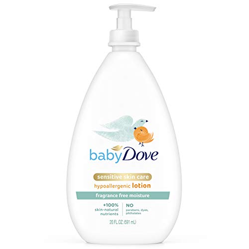 Baby Dove Face and Body Lotion for Sensitive Skin Sensitive Moisture Fragrance-Free Baby Lotion 20 oz from Unilever