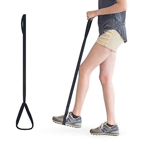 RMS 35 Inch Long Leg Lifter - Durable & Rigid Hand Strap & Foot Loop - Ideal Mobility Tool for Wheelchair, Hip & Knee Replacement Surgery (35 Inch Long) by Royal Medical Solutions