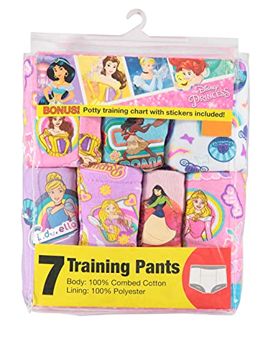 Disney Girls' Toddler Princess Potty Training Pants Multipack, PrinTraining7pk, 2T by Disney