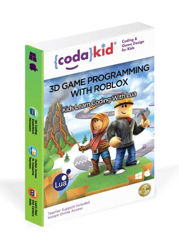 Roblox Coding, Award-Winning, Coding for Kids, Ages 8+ with Online Mentoring Assistance, Learn Computer Programming and Code for Fun Games with Lua and Video Game Programming Software (PC & Mac) from CodaKid