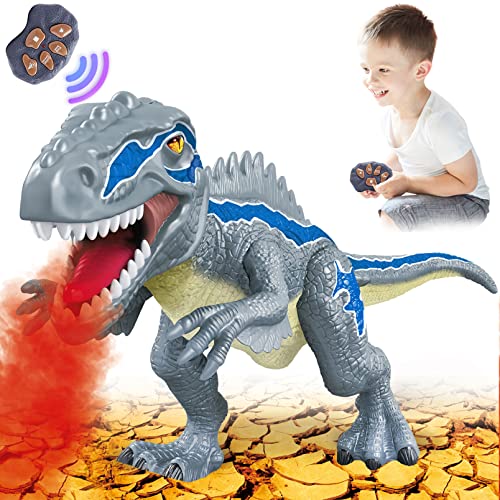 Dinosaur Toys for 3-5 Year Old Boys Girls, Electronic Dinosaur Toy Walking with LED Light Up Roaring Realistic Simulation Sounds Dino Remote Control Dinosaur Toys for Kids Gifts Age 3 4 5 6 7 by GOTDAYJOY