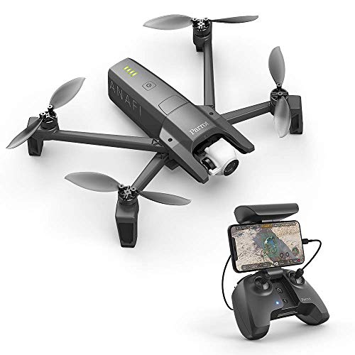 Parrot PF728000 ANAFI Drone, Foldable Quadcopter Drone with 4K HDR Camera, Compact, Silent & Autonomous, Realize your shots with a 180Â° vertical swivel camera, Dark Grey from Parrot