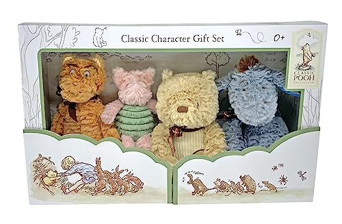KIDS PREFERRED Disney Baby Classic Winnie The Pooh and Friends 4 Piece Plush Collector Set Stuffed Animals from Kids Preferred