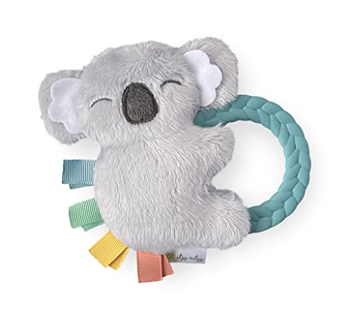 Itzy Ritzy - Ritzy Rattle Pal with Teether; Features A Minky Plush Character, Gentle Rattle Sound & Soft Teether; Koala by Itzy Ritzy