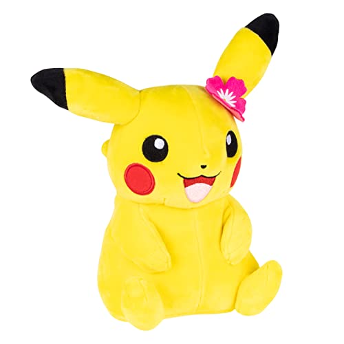 PokÃ©mon Pikachu with Pink Flower Plush Stuffed Animal Toy, 8" - Officially Licensed - Easter Gift for Kids by Jazwares
