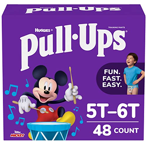 Pull-Ups Boys' Potty Training Pants, 5T-6T (46+ lbs), 48 Count by Kimberly-Clark Corp.