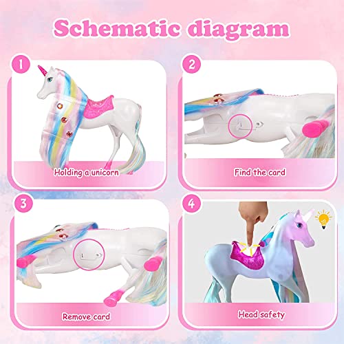 BETTINA Magical Lights Unicom and Princess Doll, Horse Toys Playset, Unicorn Toys Princess Gifts for 3 to 7 Year Olds Girls Kids from BETTINA