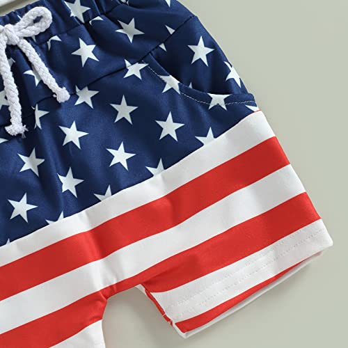 LIOMENGZI Baby Boy 4th of July Outfits Short Sleeve Tee Shirt and Casual Shorts 2Pcs Fourth of July Summer Outfit from LIOMENGZI