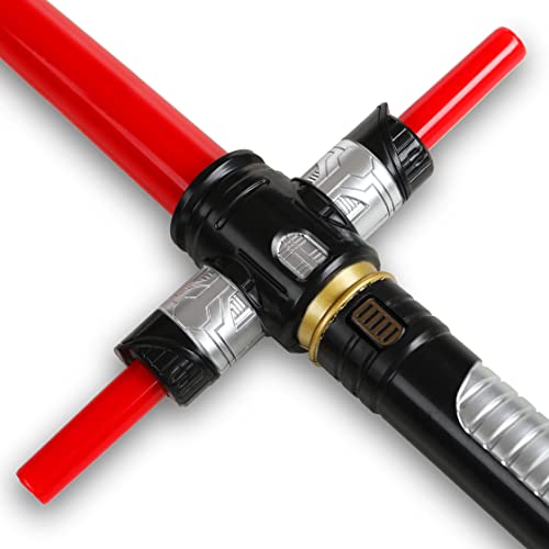 MewduMewdu Light up Saber Toy with Electronic Lights and Sound Effect for Kids and Adults, Red LED Retractable Force FX Saber Sword Toy as Party, Holiday, Birthday Gift by MewduMewdu