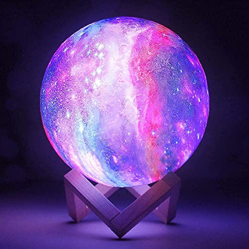 NSL Lighting Moon Lamp Galaxy Lamp 5.9 inch 16 Colors LED 3D Moon Light, Remote & Touch Control Lava Lamp Moon Night Light Gifts for Girls Boys Kids Women Birthday from NSL Lighting