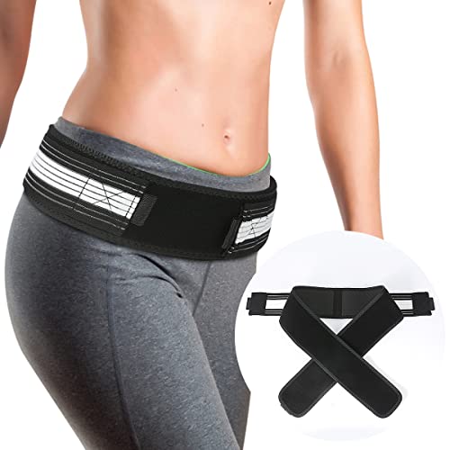 Sacroiliac SI Joint Belt for Women Men - Relief from SI Joint-Related Sciatica Hip Pain Lower Back Pelvic Nerve Pain/Adjustable Pelvis Compression Support Band & Trochanter Stabilization Brace from miniASTRO