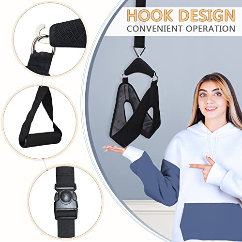 Neck Traction Hammock,Cervical Neck Traction Device Over Door for Home Use,Portable Neck Stretcher Hammock for Neck Pain Relief, Physical Therapy AIDS for Neck Spine Decompressor by XCYOO S.L