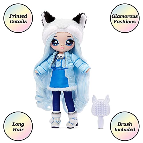Na! Na! Na! Surprise Teens 11" Fashion Doll Alaska Frost, Soft, Poseable, Blue Hair, Adorable Animal-Inspired Wolf Hat Outfit & Accessories, Gift for Kids, Toy for Girls & Boys Ages 5 6 7 8+ Years from MGA Entertainment
