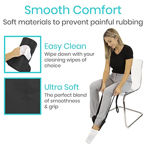 Vive Flexible Sock Aid Tool - Compression Sock Assist Device for Elderly - Sock Donner Aid Compression Stockings Aid Easy On Easy Off - Sock Helper for Limited Reach for Disable, Seniors, Preganancy from Vive Health