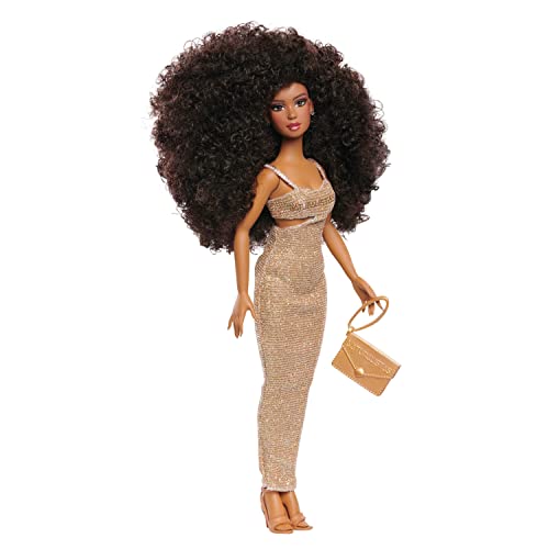 Naturalistas 11-inch Fashion Doll and Accessories Dayna, Curly 3C Textured Hair, Medium Brown Skin Tone, Designed and Developed by Purpose Toys by Just Play