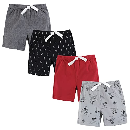 Hudson Baby Unisex Baby and Toddler Shorts Bottoms 4-Pack, Pirate, 18-24 Months from BabyVision Inc.