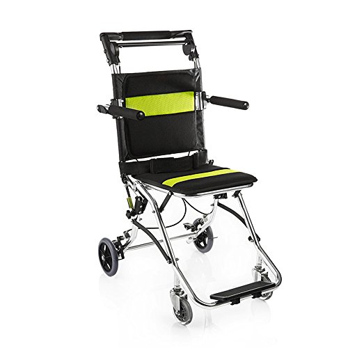 yuwell Potable Folding Travelling Wheelchair,Ultra Lightweight Transport Wheelchair for The Elderly and Children from yuwell