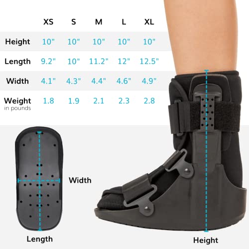 BraceAbility Short Broken Toe Boot | Walker for Fracture Recovery, Protection and Healing after Foot or Ankle Injuries (Small) by BraceAbility