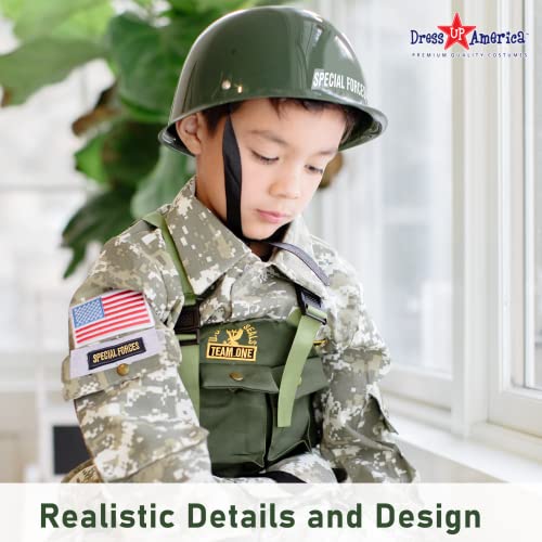 Dress Up America Army Costume - Soldier Costume For Boys and Girls - U.S. Special Forces Dress-Up For Kids (Small (4-6)) by 