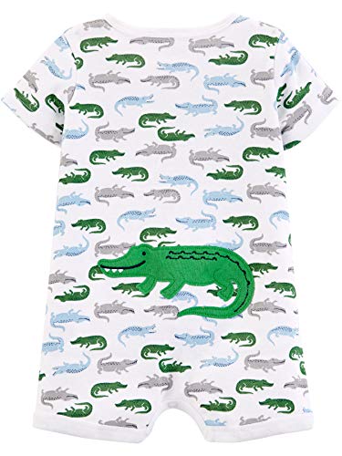 Simple Joys by Carter's Boys' 3-Pack Snap-up Rompers, Alligators/stripe/Diggers, 6-9 Months from Simple Joys by Carter's