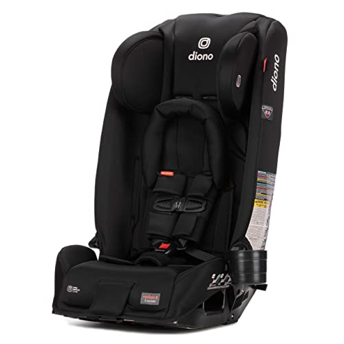 Diono Radian 3RX 3-in-1 Rear and Forward Facing Convertible Car Seat, Adjustable Head Support & Infant Insert, 10 Years 1 Car Seat Ultimate Safety and Protection, Slim Fit 3 Across, Jet Black by Diono