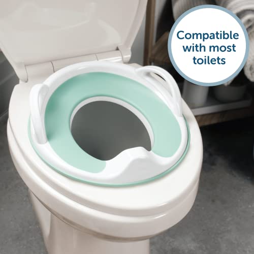 Potty Training Seat for Boys and Girls With Handles, Fits Round & Oval Toilets, Non-Slip with Splash Guard, Includes Free Storage Hook - Jool Baby from Jool Baby Products