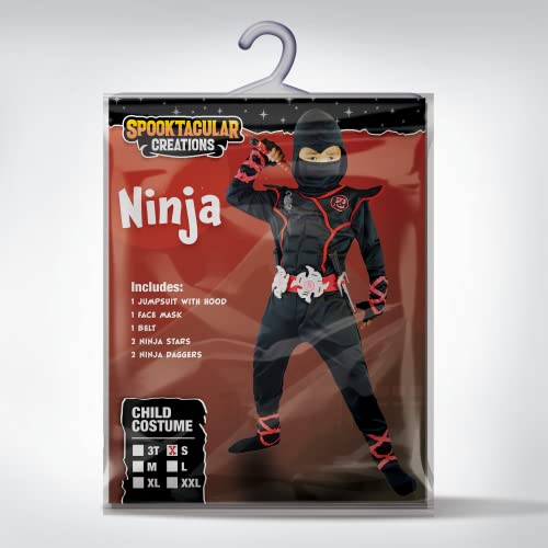 Spooktacular Creations Boys Ninja Deluxe Costume for Kids (S 5-7) from Joyin Inc