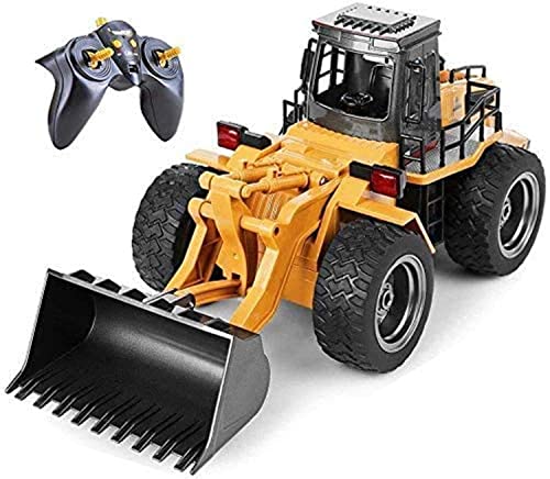 Top Race 6 Channel Full Functional Front Loader, RC Remote Control Construction Toy Tractor with Lights & Sounds 2.4Ghz (TR-113G) by Top Race