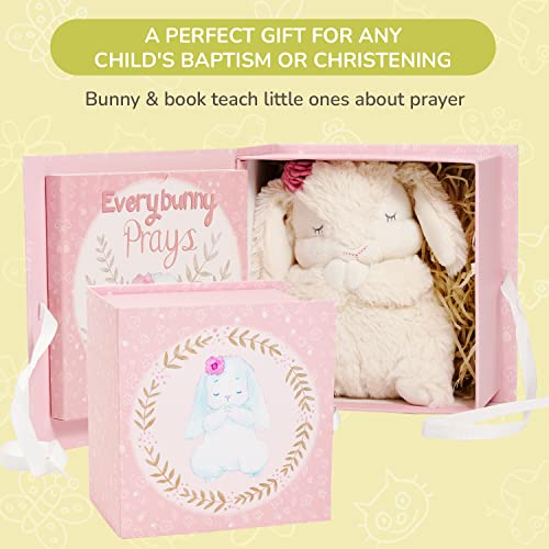Everybunny Prays- Baby and Toddler Gift Set with Praying Musical Bunny and Prayer Book in Keepsake Box for Girls by Tickle & Main