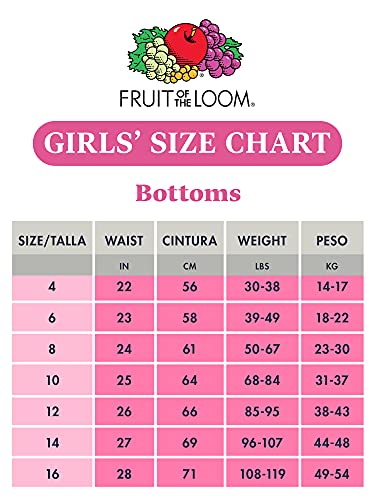 Fruit of the Loom Girls' Big Cotton Brief Underwear, 10 Pack-Fashion Assorted, 8 from Fruit of the Loom