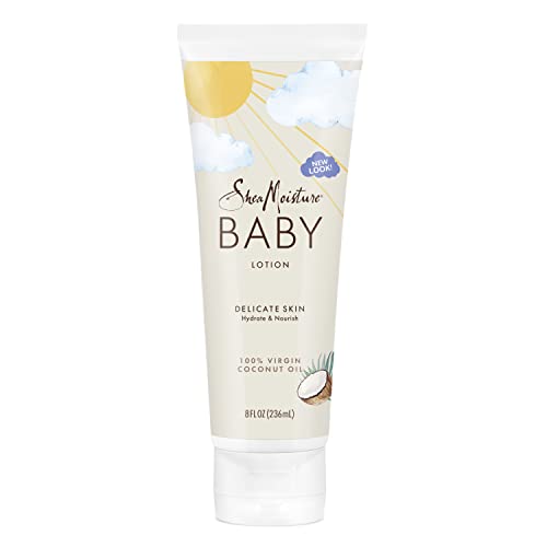 SheaMoisture Baby Lotion Coconut Oil for Baby Skin 100% Virgin Coconut Oil Baby Lotion Clear Skin Moisturizer 8 oz from Unilever