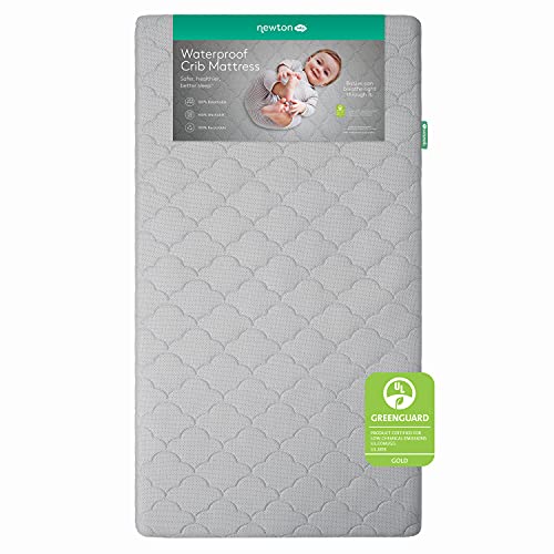 Newton Baby Crib Mattress and Toddler Bed - Waterproof - 100% Breathable Proven to Reduce Suffocation Risk, 100% Washable, Better Than Organic, 2-Stage Removable Cover - Deluxe 5.5" Thick - Grey from Newton