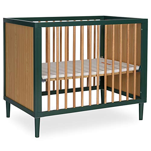 Dream On Me Lucas Mini Modern Crib with Rounded Spindles I Convertible Crib I Mid- Century Meets Modern I Portable Crib from AmazonUs/DREAY