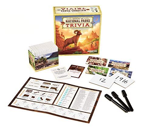 Trekking The National Parks: Trivia | National Parks Trivia Game for Adults and Kids | Giftable Trivia Game for Family Game Night by Underdog Games