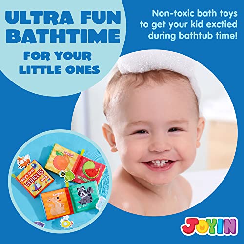 JOYIN 12 Packs My First Soft Bath Books, Nontoxic Fabric Soft Baby Cloth Books,Early Education Toys, Waterproof Baby Books for Toddler, Infants Perfect Shower Toys,Kids Bath Toys Best Gift by Joyin Inc