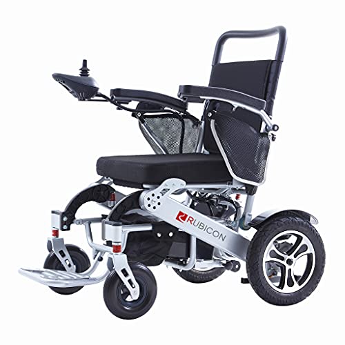 Exclusive Electric Wheelchairs, One Click Automatic Fold and Unfold with Remote Control, Super Horse Power (600W Motor Power), Longer Range (up to 20miles) Weatherproof, Stronger by Rubicon