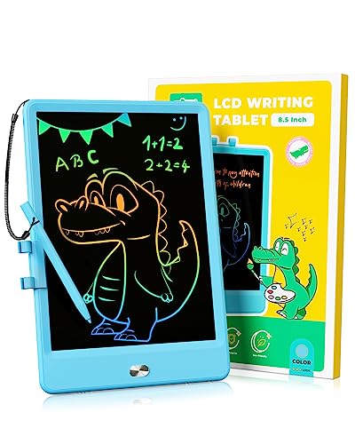 KOKODI LCD Writing Tablet 8.5-Inch Colorful Doodle Board, Electronic Drawing Tablet Drawing Pad for Kids, Educational and Learning Kids Toys Gifts for 3 4 5 6 7 Year Old Boys and Girls(Blue) from KOKODI