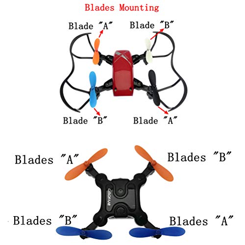 XiaoPengYo Propellers Blades for Mini Foldable RC Drone Mini Foldable RC Quadcopter Pocket Quadcopter Pocket Drone by XiaoPengYo