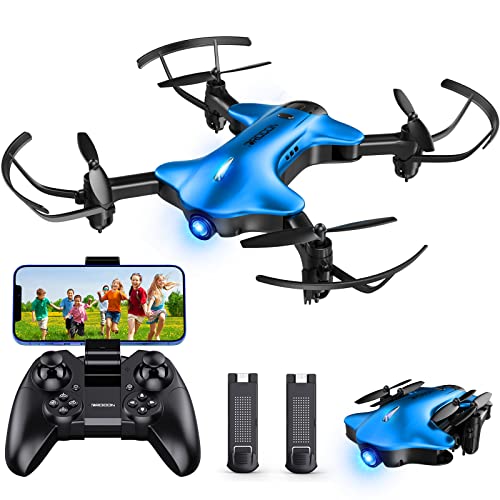 Drone for Kids with Camera , DROCON Ninja RC Drone 1080P WiFi Drone for Beginners App Control, Foldable Quadcopter Drone for Adults, 2 Modular Batteries by DROCON