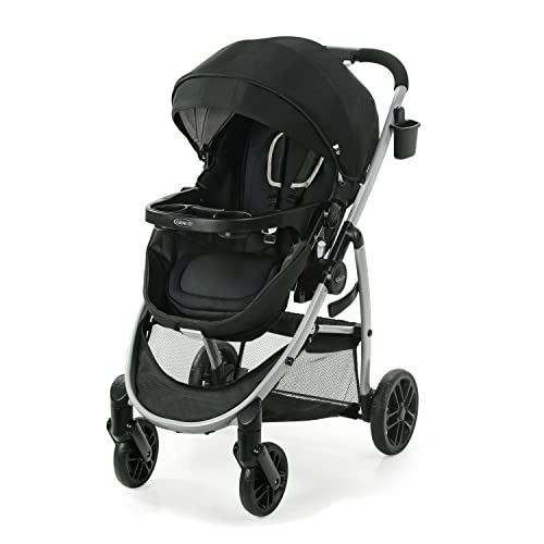 Graco Modes Pramette Stroller, Baby Stroller with True Bassinet Mode, Reversible Seat, One Hand Fold, Extra Storage, Child Tray, Pierce from AmazonUs/GRAR9