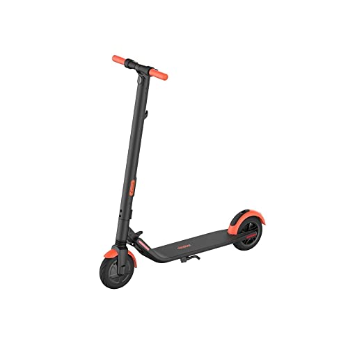 Segway Ninebot ES1L Electric Kick Scooter, Lightweight and Foldable, Upgraded Motor and Battery Pack, 8-inch Inner-Support Hollow Tires, Dark Grey & Orange by Segway-Ninebot